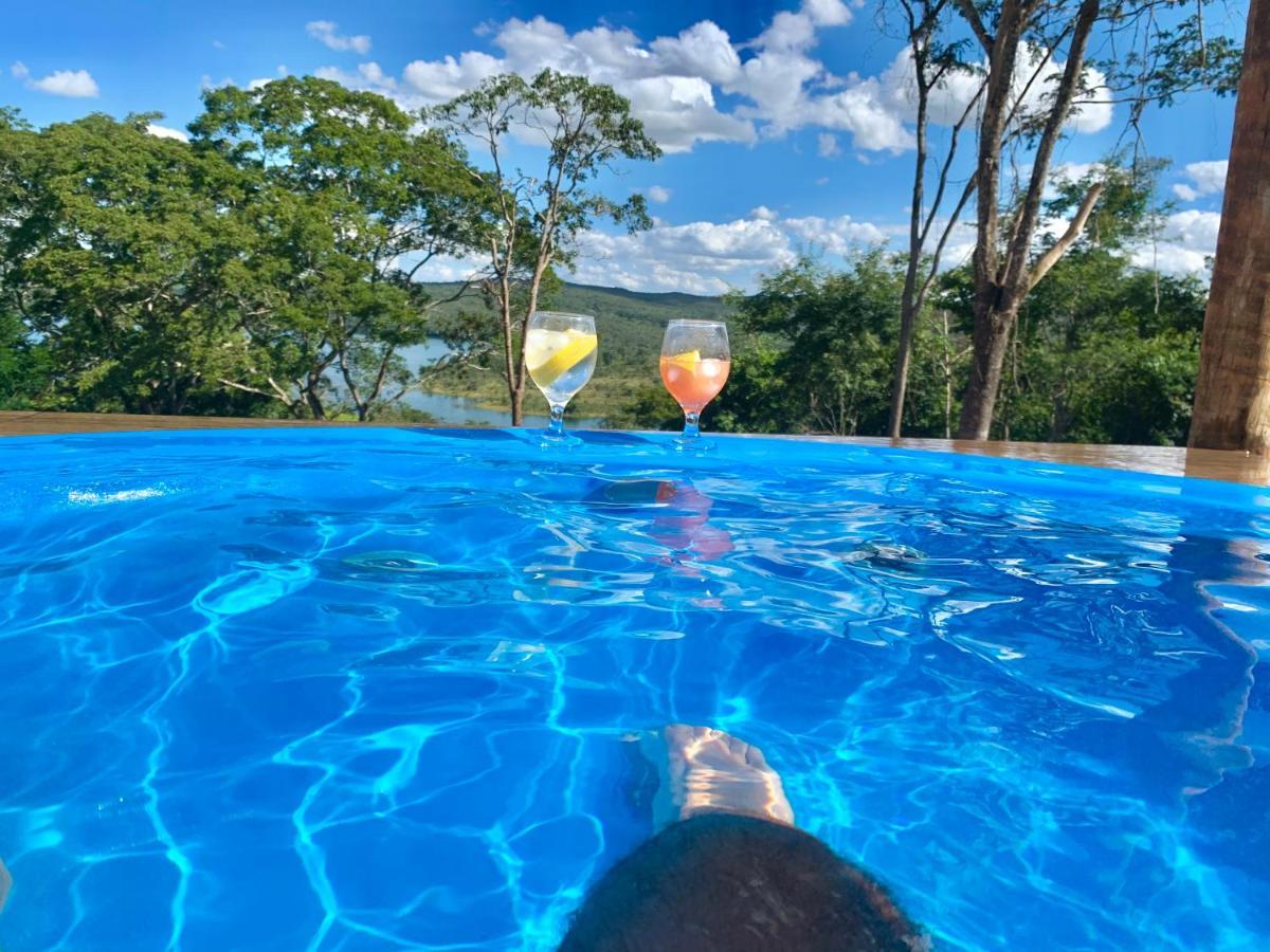 Chale Com Jacuzzi Vista Do Lago Alexania Zewnętrze zdjęcie